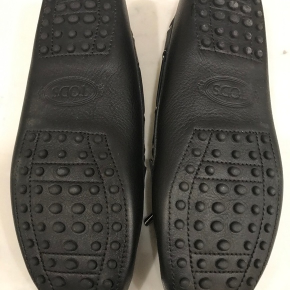Tod's City Gommini Black Leather Driving Shoes - Picture 3 of 4